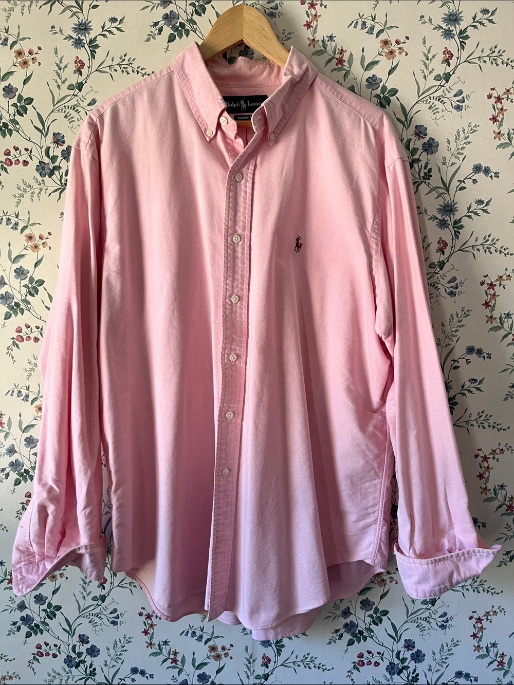 Ralph Lauren Long-Sleeve Pink Button-Down Shirt